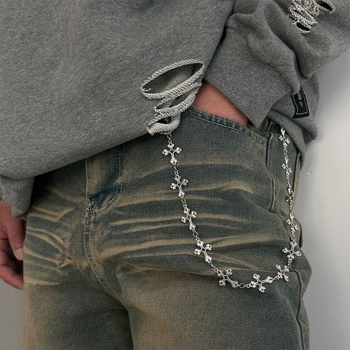 Zinc Alloy Belt Chain Tassel Punk Tassel Jeans Chain Fashion Pants Chain Man - Picture 7 of 18