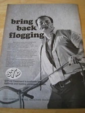 STP OIL TREATMENT TO PROTECT ENGINE HALF 1968 ADVERT IMAGE APPROX A4 SIZE FILE Q