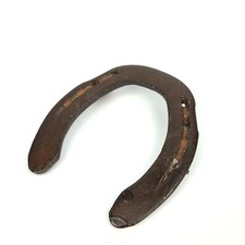 SCULTURA FERRO DI CAVALLO FERMACARTE COLLEZIONE IN FERRO SOPRAMMOBILE 900 RARA