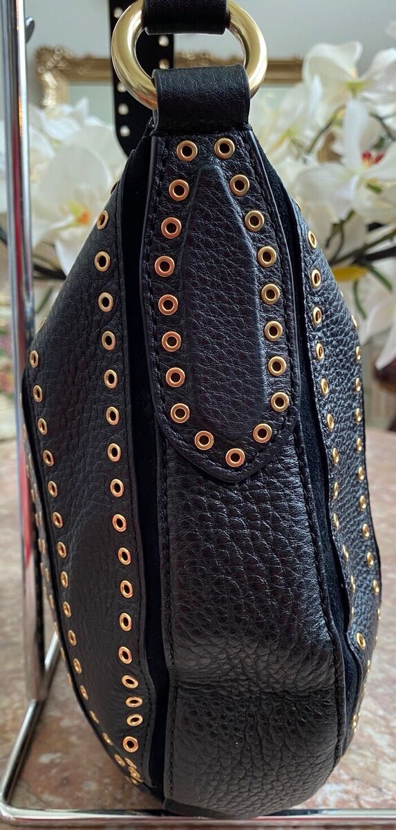 Michael Kors Brooklyn Large Grommet Convertible Hobo Black Michael Kors Brooklyn Large Grommet Convertible Hobo Black