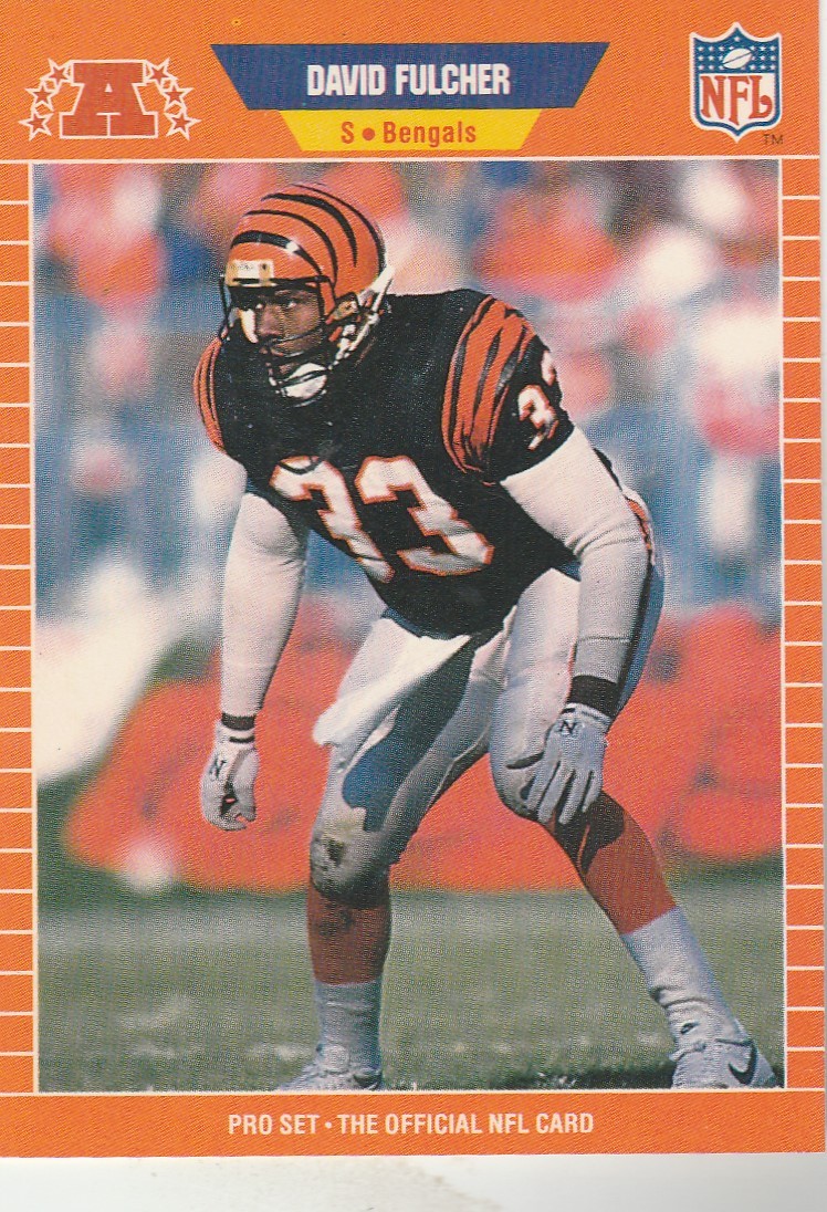 FREE SHIPPING-MINT-1989 Pro Set  #59 David Fulcher BENGALS PLUS BONUS CARDS