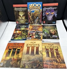 9 PC Manual Guides, Age Of Empires III, Warhammer 40K, Starcraft, Zoo Tycoon