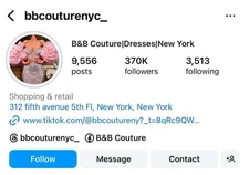 5th ave B&B Couture Dress 