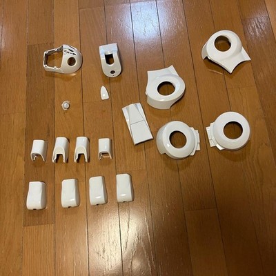 Sony Aibo ERS-210 Outer Shell Body Parts Custom White Painting 17pc Lot Japan