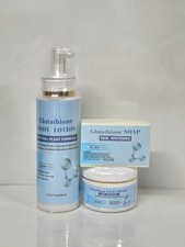Glutathione Body Lotion Natural 300ml Soap  CREAM Free and Fast Shipping USA