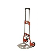 NEW Milwaukee 150lb Capacity Red Steel Folding Hand Truck Magna Ideal Heavy Cart