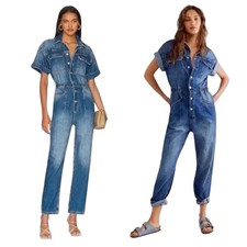 Free People We The Free Marci Denim Jumpsuit, Women's Size S