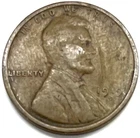 1919 D Lincoln Wheat Cent Average Circulated Copper G VG Penny Old Estate Coin