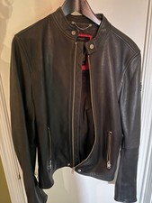 Diesel Leather Jacket Timeless Riders Single Lamb Leather Men's L - NEW