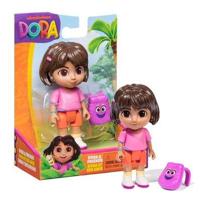 Nickelodeon Dora & Friends Dora with Backpack 2.5 Action Figure New in Box
