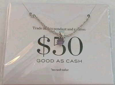 Effy Purple Colored Stone Pendant Necklace with Silver Tone Chain NIP