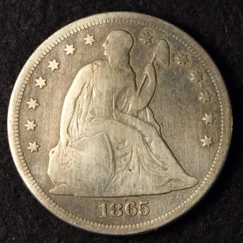 1865-P Seated Liberty Dollar — photo from the most recent tracked eBay sale