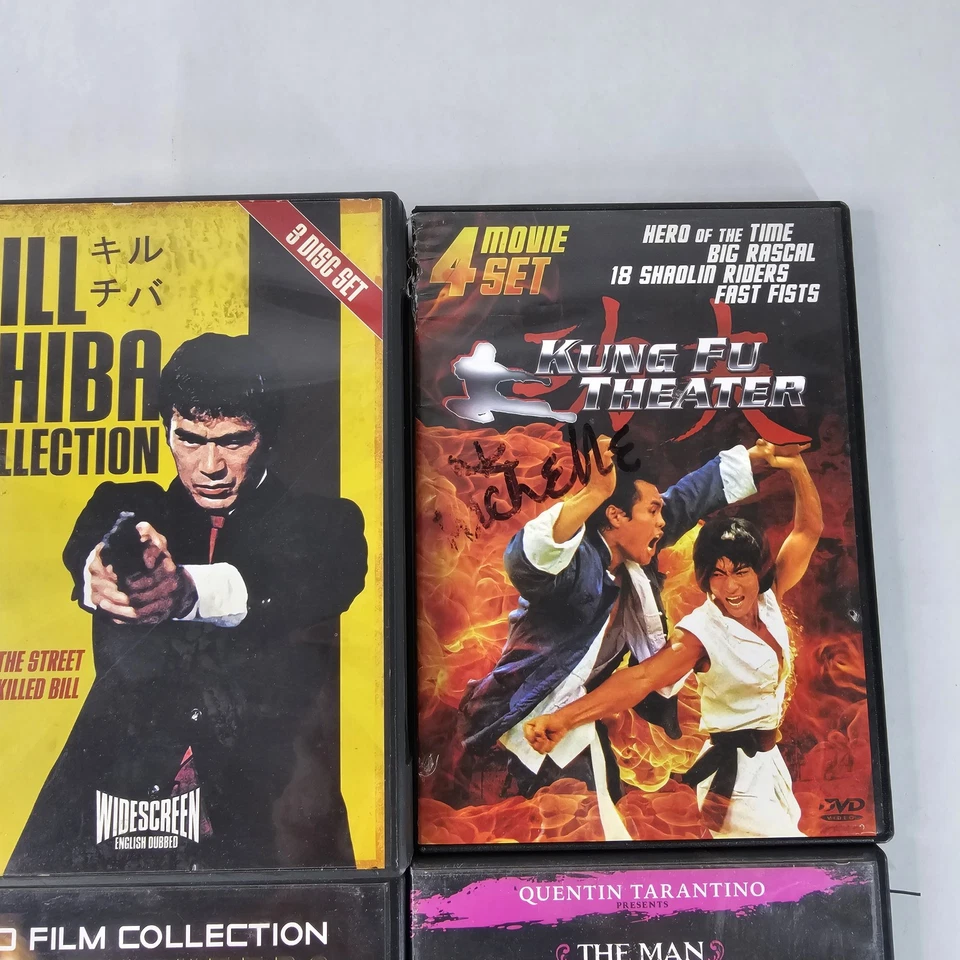 Kung Fu Action DVD Lot Jet Li Sonny Chiba Bruce Lee Gordon Liu 10 Movie Set Foto 3 de 4