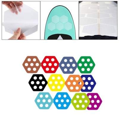 12x Hexagon Surfbrett Traktion Pads für Surfbrett Funboard Paddleboard