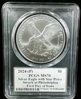 2024(P) $1 STAR PRIVY PCGS MS70 FDOI DAVID HALL SIGNED 7524