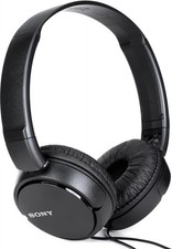 Sony MDR-ZX110AP Closed-back On-ear Headphones with Microphone - Black
