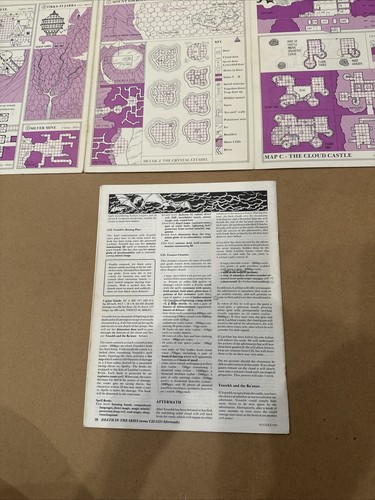 AD&D Lot 4 TSR Fantasy Adventure Modules Dungeons Dragons EX1, EX2, UK6, UK7 d&d - Picture 22 of 24