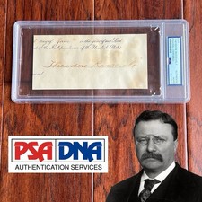 THEODORE ROOSEVELT * PSA * Autograph FULL SIGNATURE Signed AS PRESIDENT