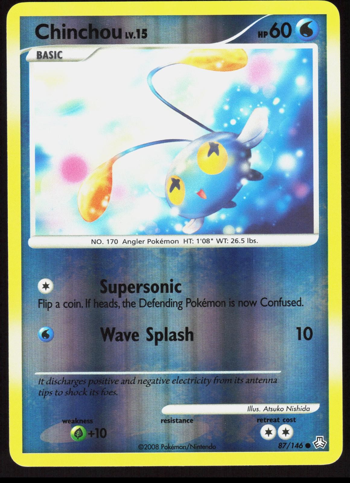 Legends Awakened Chinchou 87/146 Common Pokemon Reverse Holo NM/M