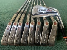 1962-63 Wilson Staff Dynapower Turfrider Sole Iron Set - RH, 2-PW, Stiff Steel
