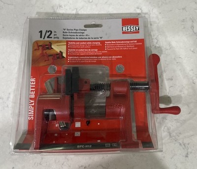Bessey  Durable Powder Coated H-Style Pipe Clamp 1/2 in. BPC-H12