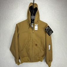 Carhartt Sandstone Active Jacket Thermal Lined Mens Small J25 CML Brown NWT NOS