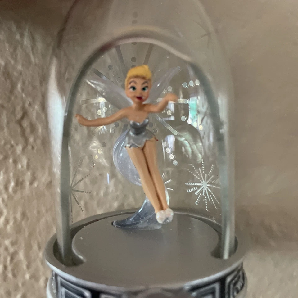 DISNEY 100 AÑOS DE MARAVILLA CAMPANILLA ADORNO NAVIDAD CÚPULA CRISTAL COLGANTE 3.5" Foto 3 de 4