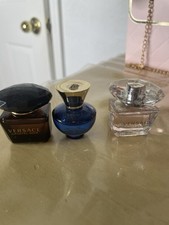 Versace Mini Perfume Bottles Set Crystal Noir...