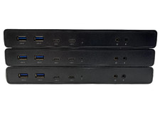 Lot of 3   VisionTek VT4500 Dual Display 4K USB 3.0 / USB-C Docking Stations