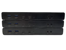 Lot of 3 – VisionTek VT4500 Dual Display 4K USB 3.0 / USB-C Docking Stations