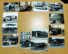 LOT 13 PHOTOS AUTOMOBILES  ANCIENNES REPRODUCTION GLOSSY 11X15CMS