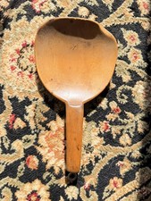 Antique Primitive Wooden Hand Carved Butter Paddle Scoop