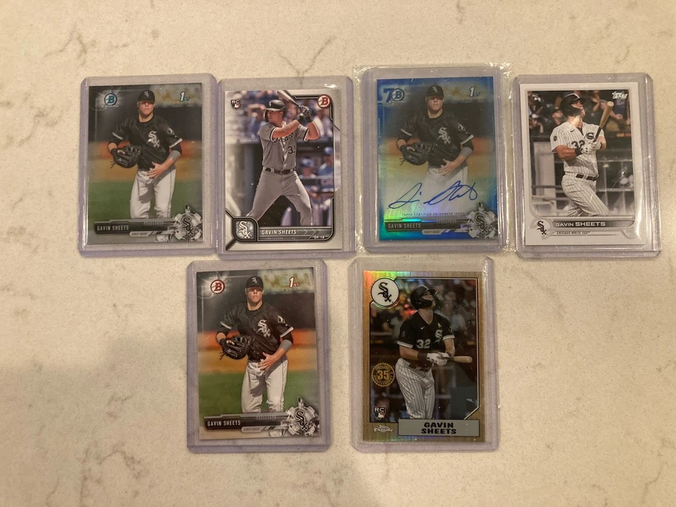 2017 Bowman Blue Refractor 70th Anniversary /70 Gavin Sheets #CDA-GS Auto Rc Lot - Image 3 of 4