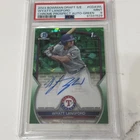 2023 BOWMAN DRAFT SAPPHIRE CHROME PROSPECT AUTO GREEN WYATT LANGFORD /99 PSA 9