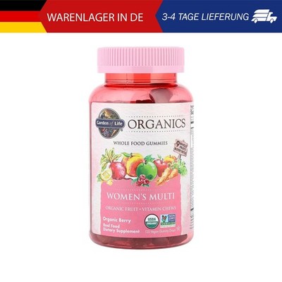 Garden of Life, Organics, Women's Multi Gummies, Multi-Fruchtgummis für Frauen,