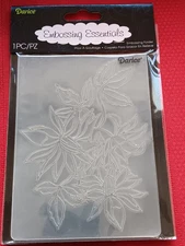 DARICE EMBOSSING FOLDER -4.25" X 5.75" - LOOSE FLORAL 1218-51 - FLOWERS