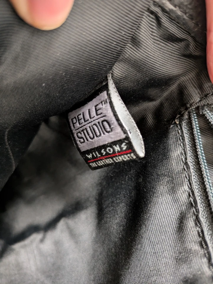 Pelle Studio Black Italian Leather Tote Shoulder Bag Structured Purse Excellent - Image 4 of 4