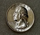 🟅 UNC 1955 90% Silver Wash. Quarter 25¢ - 71-Year-Old Coin
