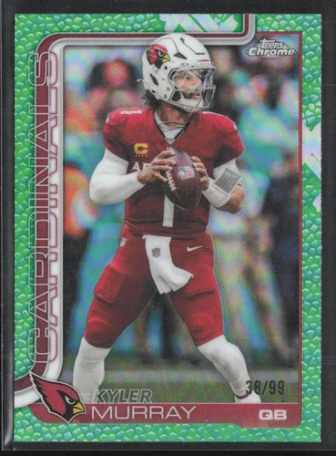 2025 Topps Chrome Football Green Refractor Kyler Murray #5