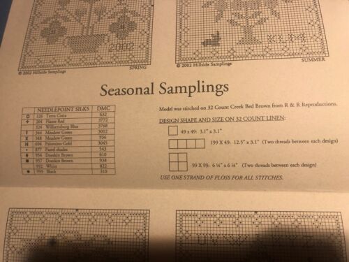 Hillside Samplings - Seasonal Samplings - Cross Stitch Kit - with SILKS - - Picture 5 of 8