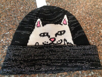 RIPNDIP Peeking Nermal Black Reflective Beanie Knit Hat Unisex