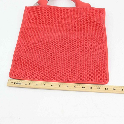 Arron Small Raffia Tote Red Bloomingdale's $245 - Picture 6 of 9