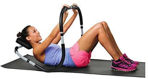 Sit up abdominal roller trainer ab crunch core worker abs exercise machine gym - Picture 1 of 3