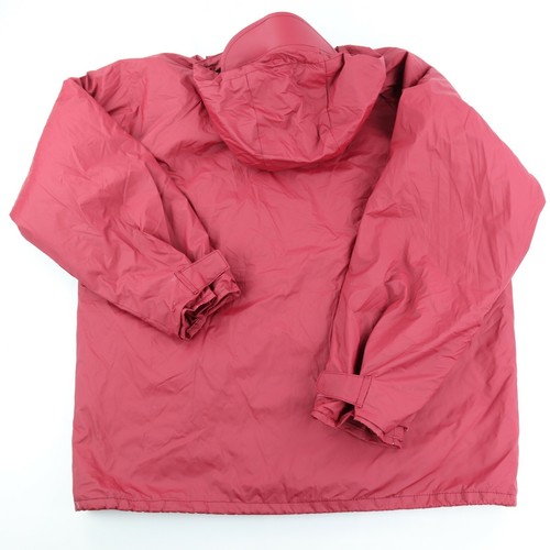 Vintage LL Bean Maine Guide Rain Jacket Men's Size Large Red PVC Rare - Picture 4 of 10