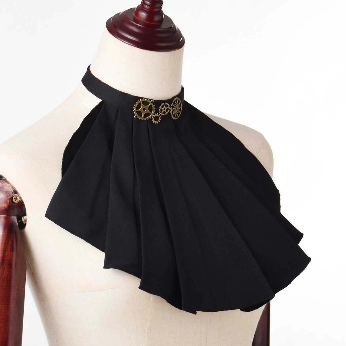 Steampunk Ruffle Collar Victorian Jabot Neck Gear Deco for Costume | eBay