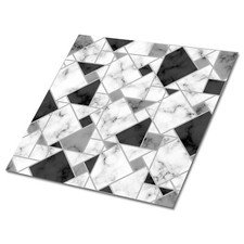 Tiles Set Wall Stickers Decor Kitchen Peel and Stick Mosaic Geometric Patterns