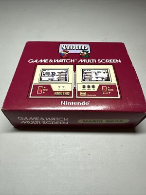 Nintendo Game & Watch Mario Bros. Multi Screen MIB MW-56 1983 100% COMPLETE MINT
