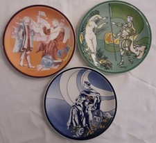 Piatti Il Viaggio Di Colombo Oikonomoy Le Colombiane 1992 Serie 3 Pezzi Vintage 