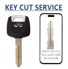 KEY CUT + N104 Transponder Chip Key For 2003-2008 Infiniti FX35 FX45 G35 QX56