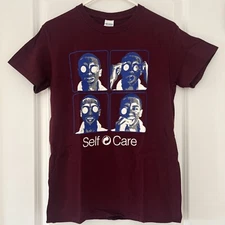 DOMINIC FIKE T-SHIRT MERCH RAIN OR SHINE SELF CARE ROUTINE SHIRT SIZE S